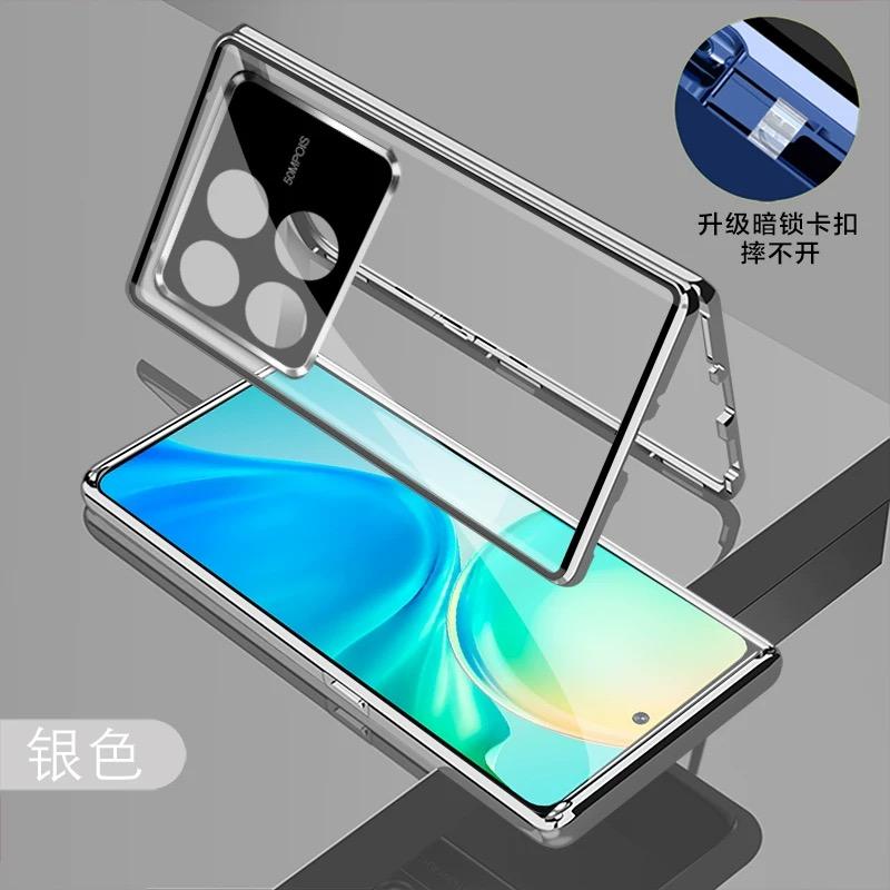 

360 Metal Full Protection Tempered Glass Case for POCO F8 Ultra F8pro Shockproof Bumper Back Cover for Redmi K90 Pro Max For Redmi K90Pro Max
