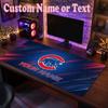 Chicago Cubs Customized Name Text Mouse Pad, Large Desk Mouse Mat Personalized Home Office Present
