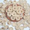 20pcs 2 Holes Natural Wooden Buttons for Clothes Decorative Button Diy Handmade 2 Eyelets Bottons Sewing Accessories3