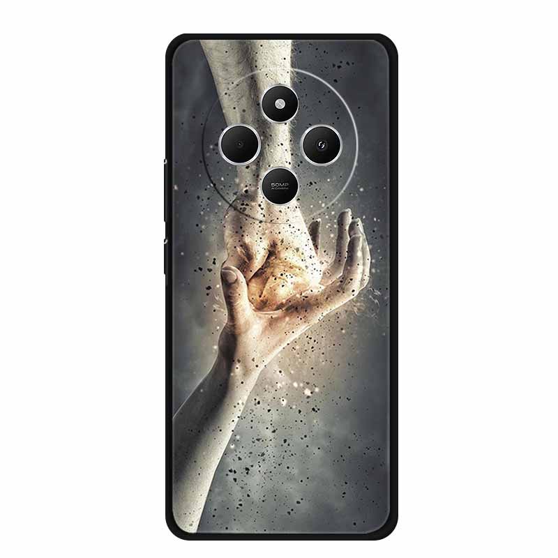 For Xiaomi Poco C75 Case POCOC75 Black Silicone Soft Back Cover Case For Poco C75 Phone Case C 75 6.88" Shockproof Coque Funda