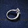 Bague Ringen 925 Sterling Silver Emerald Cut Moissanite Gemstone Wedding Engagement Diamonds Ring For Women Fine Jewelry Gifts