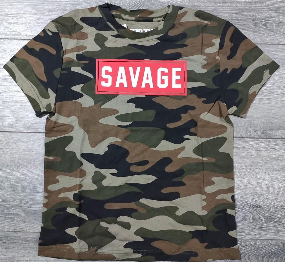 Камуфляжная рубашка для мальчиков, размер M, SAVAGE, футболка с коротким рукавом, камуфляжная футболка, уникальная унисекс футболка L