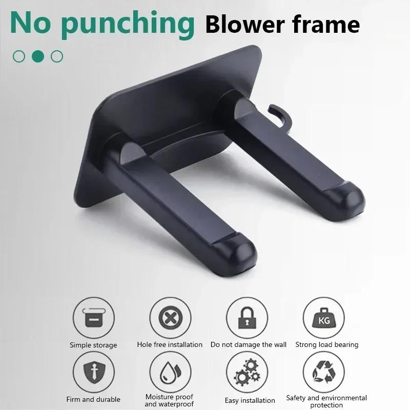 2025 Hair Dryer Holder Stand Punch-Free Wall Saving Space Mounted Hair Dryer Storage Rack Bracket for Dysons Bathroom Organizer