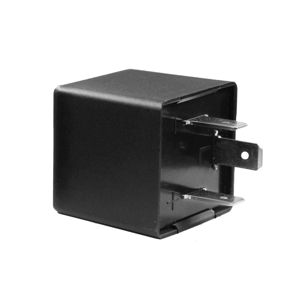 HUIQIAODS [3-Pin] High Fla Prevention IC Turn Signal Relay Halogen LED Compatible 150W