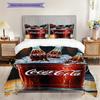Cocacola Bottles Ice Bucket Threepiece Set 1 Duvet Cover 2 Pillowcase Without Core Bedding Set Soft And Comfortable