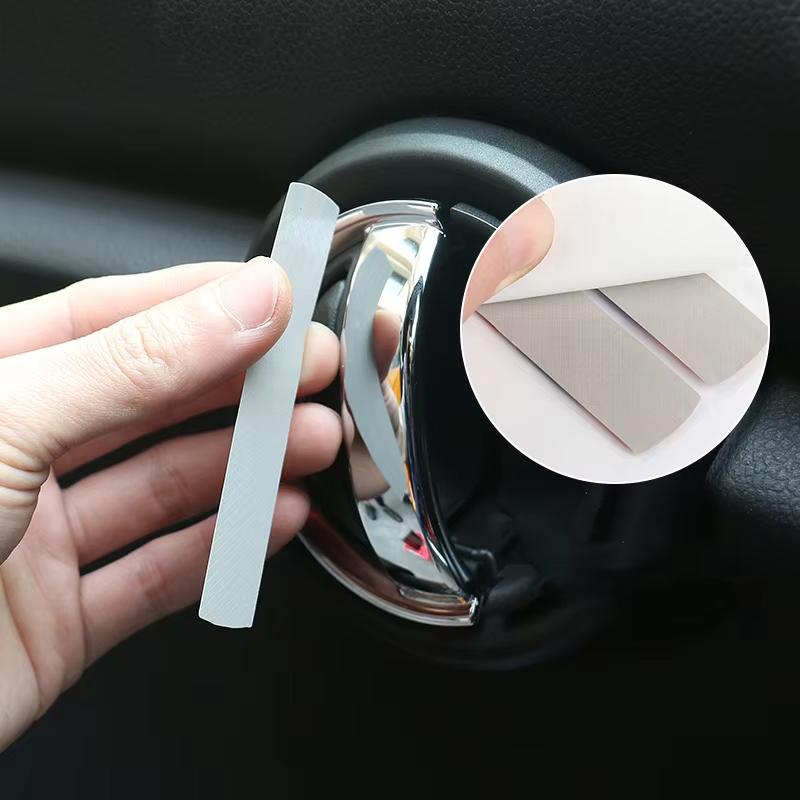 2Pcs/set Car Interior Door Handle Sticker Door Handle Protection Sticker 3D Union Jack For MINI Cooper F56 F55 Auto Accessories