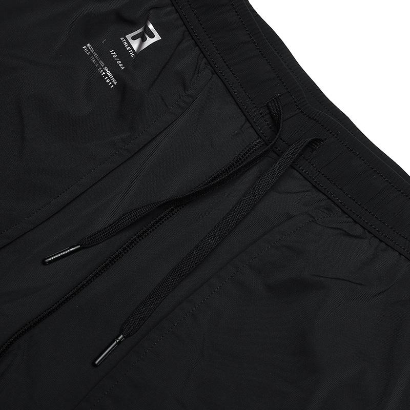 Fila Athletics Fitness Mid-Rise Tapered Solid Color Long Pants Cool Feel Knitted Sports Pants Men Bottoms Deep-Black A61M421602FBK