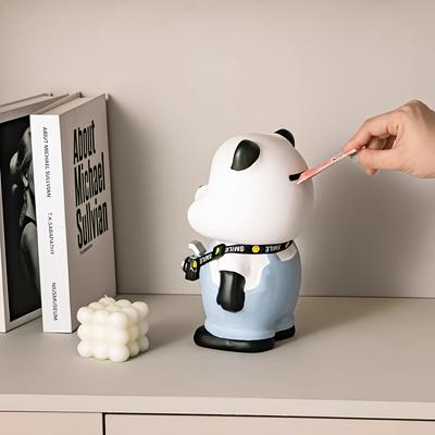 Travel Panda Ornaments, High End Cute Piggy Banks, Living Room Porch TV Cabinet Wine Cabinet Home Decorations, Ceramic Housewarming Gifts
