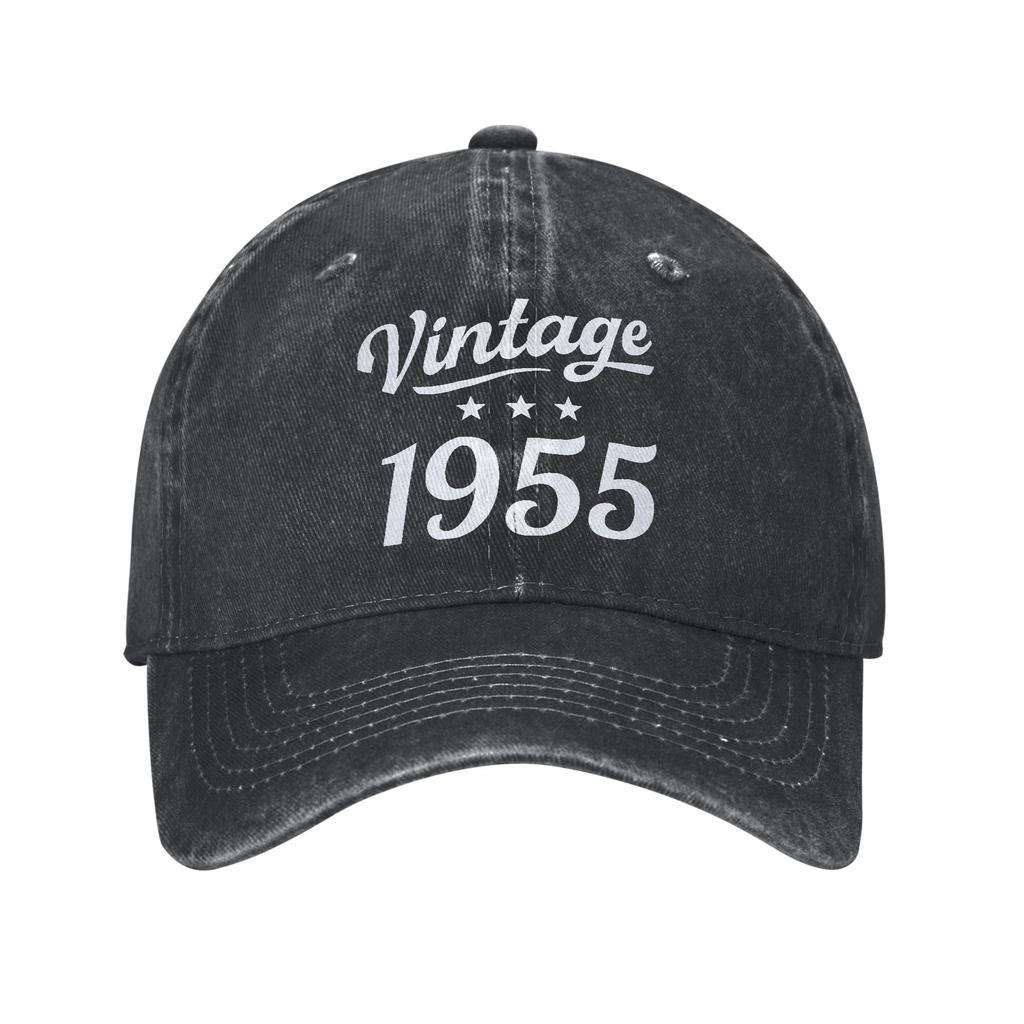 Vintage 30\40\50\60\70 Years Old Birthday Gift, Father's Day, Grandpa Washed Cap Summer Female Male Kpop Rock Baseball Caps