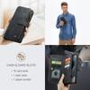 Suitable for iPhone 14 Pro Phone Case, Apple 13 Phone Leather Case, Samsung S26 Flip Cover with Card Slot Wallet Protective Case