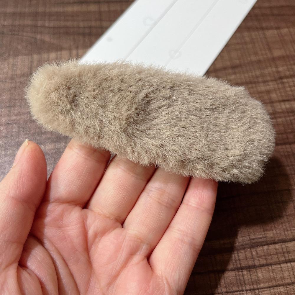 Adorable Versatile Waterdrop Hair Clips Fluffy Solid Color Bangs Clip Moving Clip Women Hair Accessories
