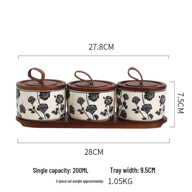 Ceramic Sealed Storage Jar Set