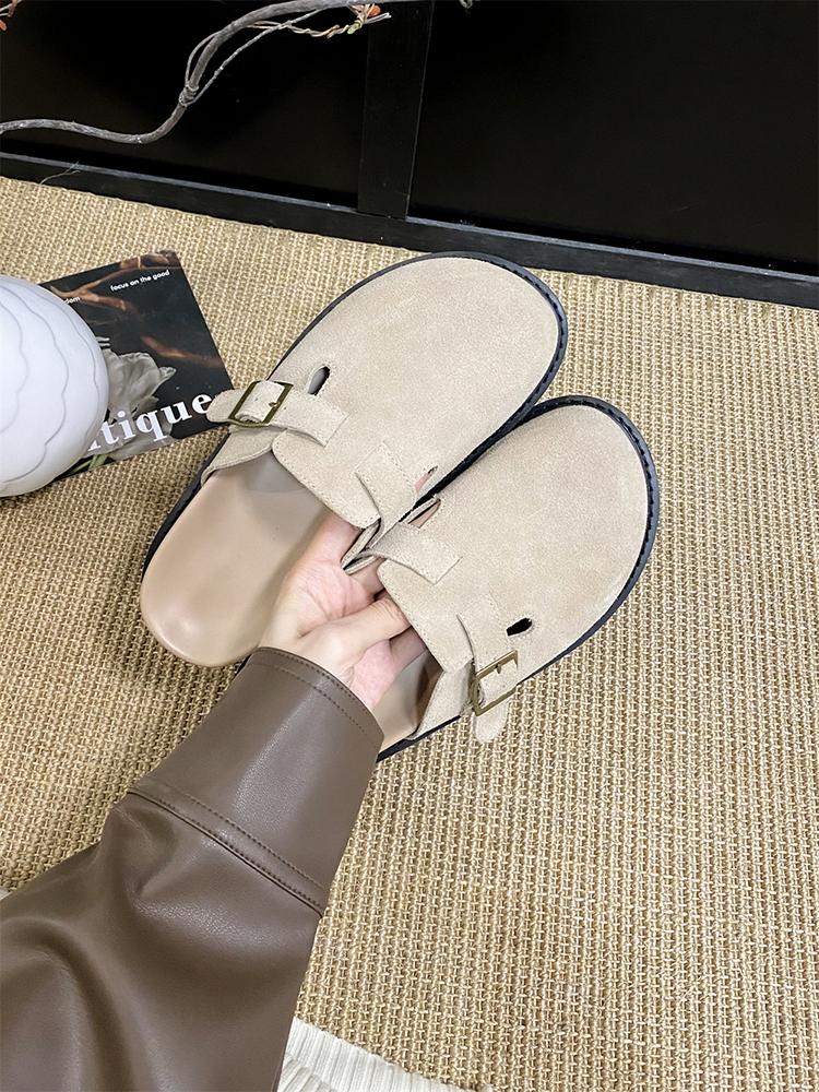 Fashion Slingback Top Quality New Leather ink panties For Women Retro Fashion Summer All-Match Sandals Shoes soft-Soled susal Sandals