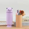 Silicone Cartoon Bear Pencil Case Cute Animal Stationery Box Pencil Pouch  Desk Organizers