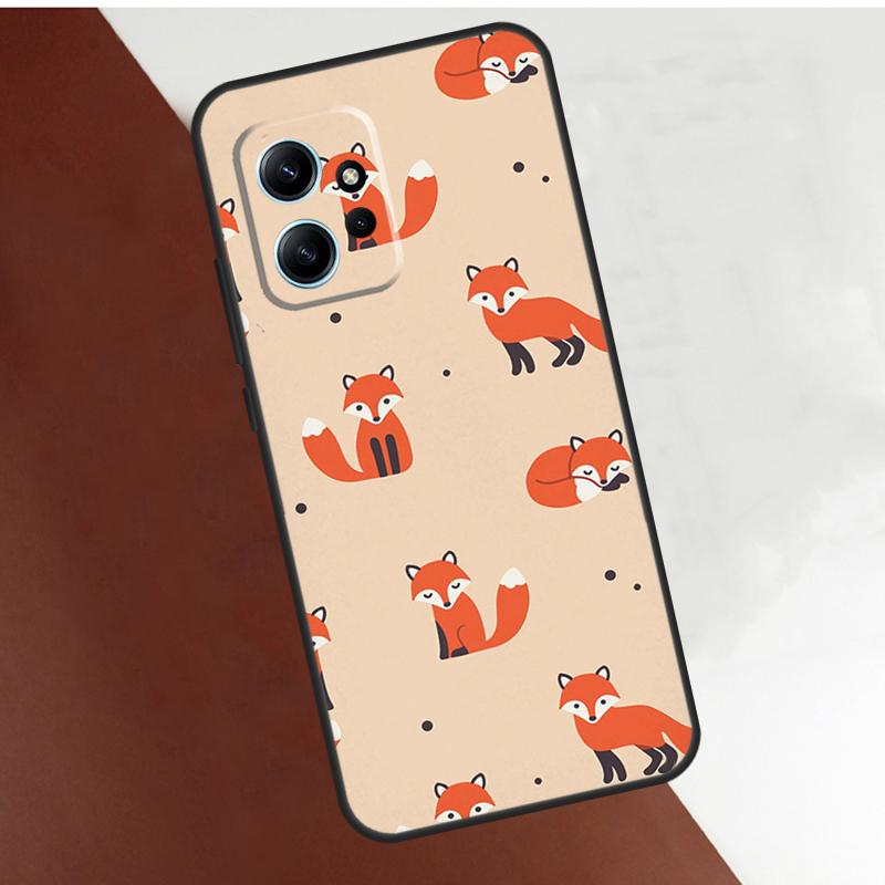 Cartoon Foxes Animal Case For Xiaomi Redmi Note 14 10 11 12 13 15 Pro Plus Cover For Redmi 15 14C 10C 12C 13C 15C
