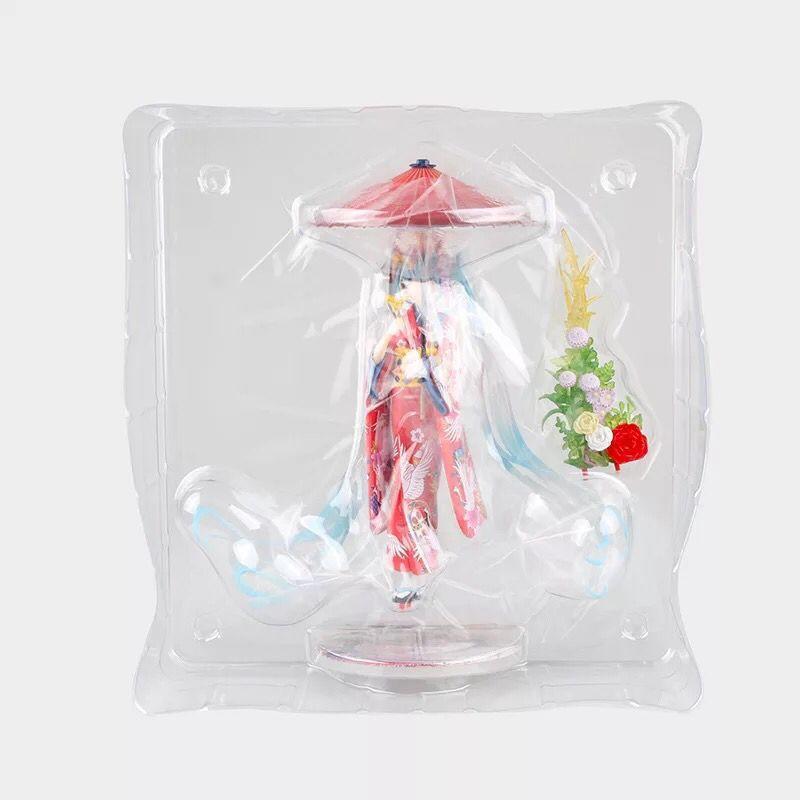 Statuietă Anime 20 cm Hatsune Miku kimono Miku scară 1/8 pictată Kimono Figuras PVC Figurină de Acțiune Model Jucării