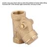 NPT 3 4in Thread Brass Check Valve Y Type One Way Check Valve 1.6Mpa for Water Gas
