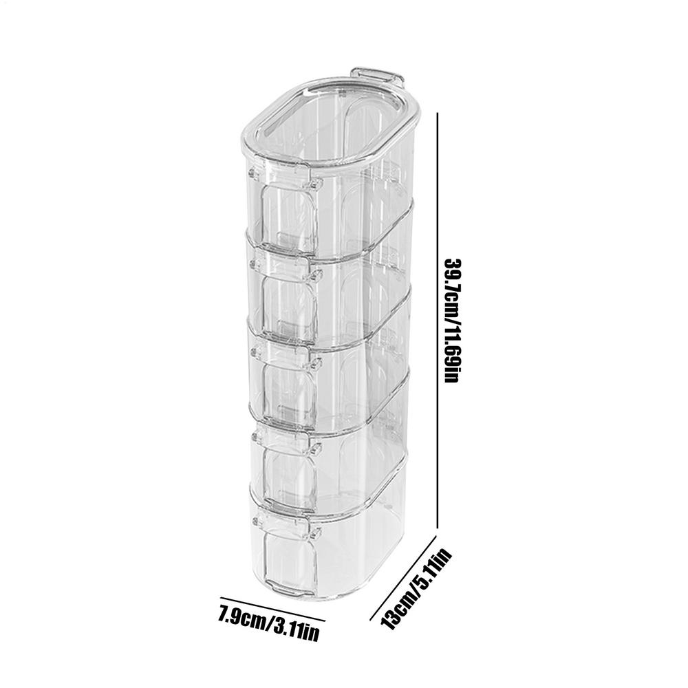 Seasoning Organizer Clear Airtight Reusable Jar Salt Jar with Lid for Condiment Household Cooking Dining Baking Bathroom