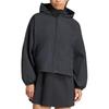 Adidas Originals Lightweight Logo Hooded Loose Fit Zip-Up Long Sleeve Jacket Women jackets KW7393
