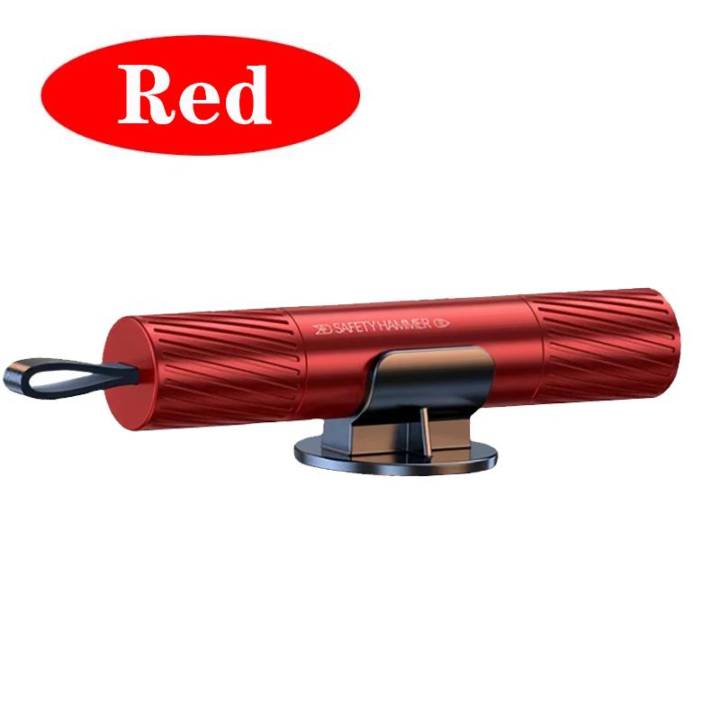

Tungsten Steel Tip Car Hammer Seatbelt Cutter Emergency Window Glass Breaker Tool for Auto Rescue Safe Hammer Break Hammer красный
