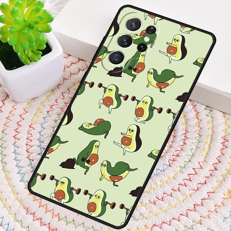 Lovely Fruit Avocado Silicone Phone Case For Samsung Galaxy Note 10 Pro S26 S25 S24 S23 S22 S21 Plus S25Ultra Capa Cover