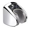 Handheld shower rotating movable wall base shower head fixed seat spray gun woman washer bracket clip base bottom silver.