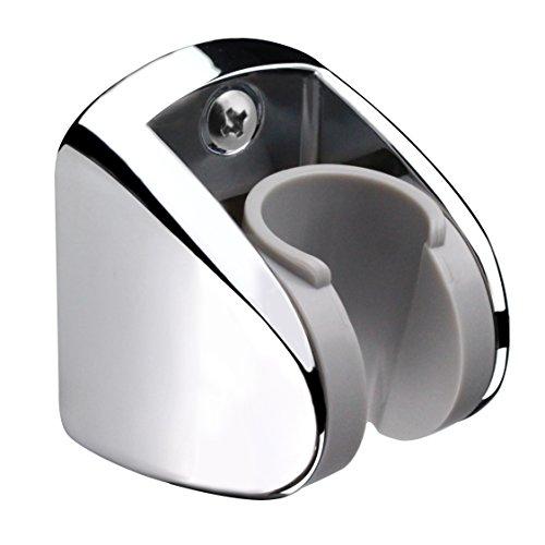 Handheld shower rotating movable wall base shower head fixed seat spray gun woman washer bracket clip base bottom silver.