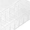 Transparent Data Cable Storage Box Multi Function 8 Grid Basic Cable Storage Organizer PS Durable Data Cable Organizer Home