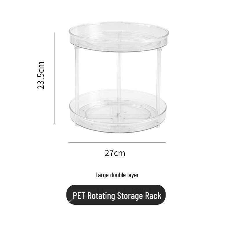 

Многофункциональная вращающаяся стойка для хранения для кухни, специй, фруктов, косметики - Одноярусный, двухъярусный или трехъярусный поднос