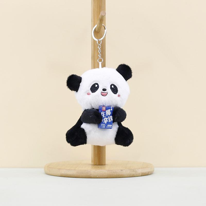 Delightful Miniature Panda Plush Doll Keychain Soft Toy For Accessories Bag