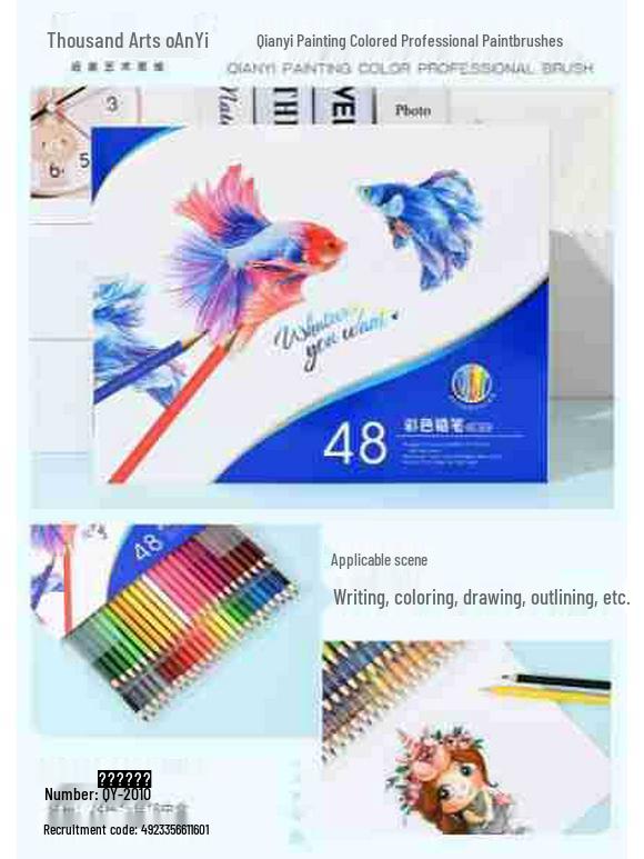 Matite Colorate Qianyi: 180 Matite Colorate a Base di Olio e 72 Idrosolubili per Principianti e Bambini