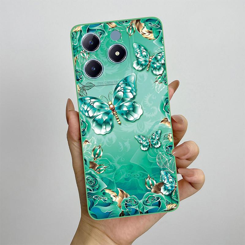 For Realme C63 C61 Narzo N63 Phone Case RealmeC61 RMX3939 Silicon Soft TPU Shockproof Cover Painted Printed Protective Shell Bag
