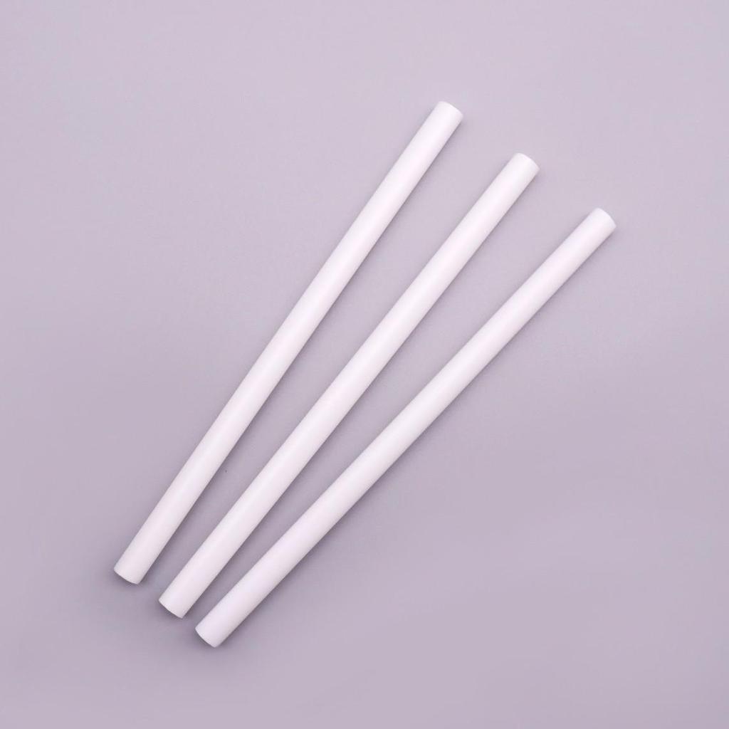 Durable White Straws for Staggered Cake Stacking and Flagpole Support