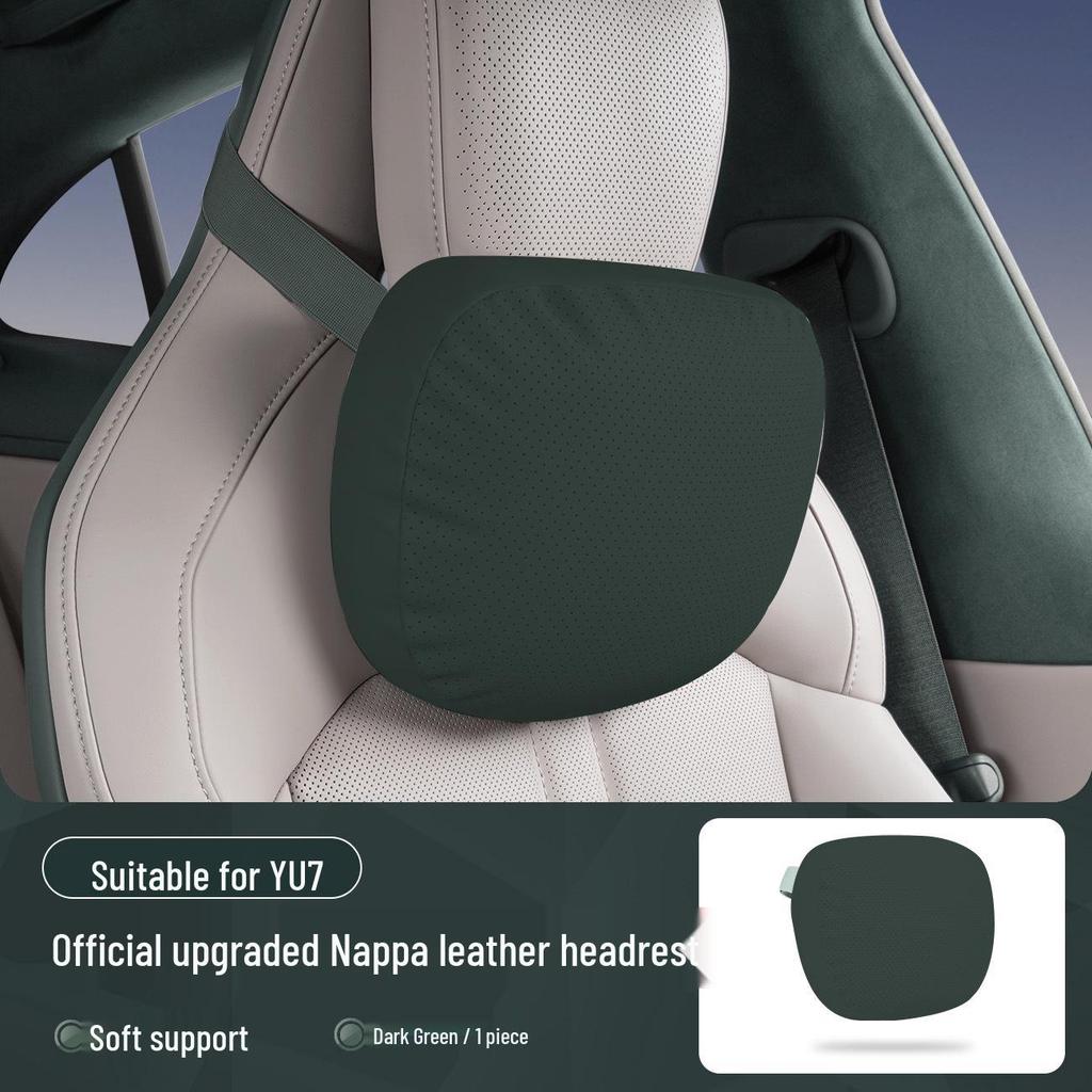 Xiaomi SU7/Ultra/YU7 Magnetyczny Zagłówek Podparcie Szyi i Lędźwi Skórzana Poduszka