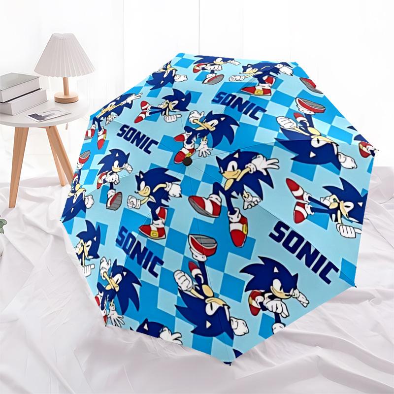 1pc Sonic The Hedgehog Umbrella - Automatic Opening and Closing, Sturdy Iron Frame,  Formal Occasions Yy251027031