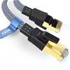 Gaming Flat Nylon Braided Cable RJ45 Network Cable Internet Network Lan Patch Cord For Internet Router Server Lan Network Wire