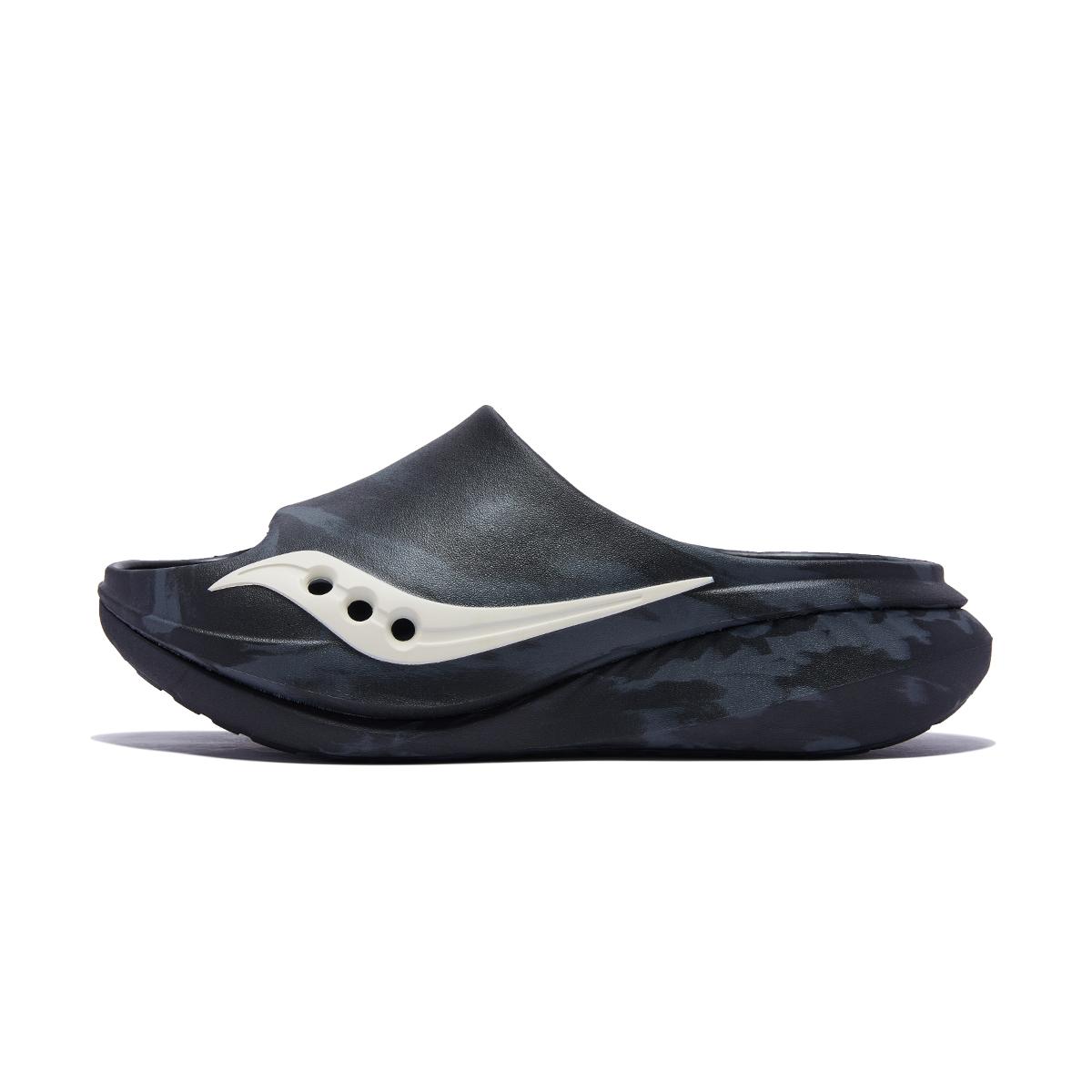 Saucony Cradle 3 Versatile Comfortable Slide Sandals Unisex Sandals Black Gray White S28283-6 38