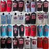 Mens Cotton Basketball Jersey Chicago Bulls Pippen 33 Rodman 91 Jordan 23 Embroidered Sportswear Training Game Wear