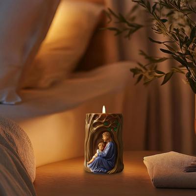 Jesus Candle Molds Silicone Religious Moulds Silicone Craft Easy Release Mold For Plaster Baking Fondant Gypsum Wax Resin