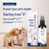 Pet Flea & Tick Clear Spray for Dogs & Cats – Antibacterial Home Use
