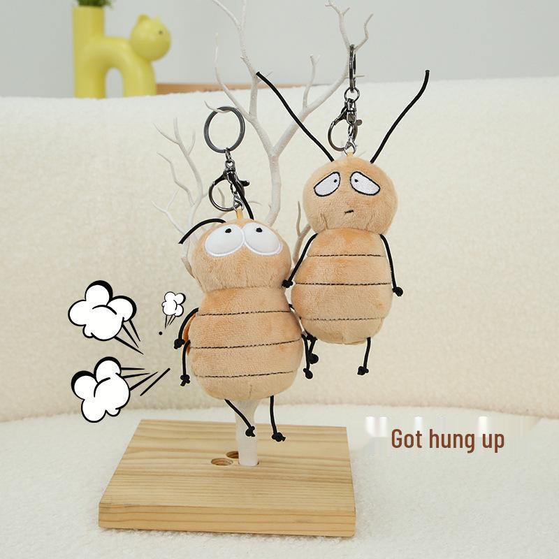 Adorable Cockroach Plush Toy - Cute Dorky Bread Design, Perfect Birthday Gift