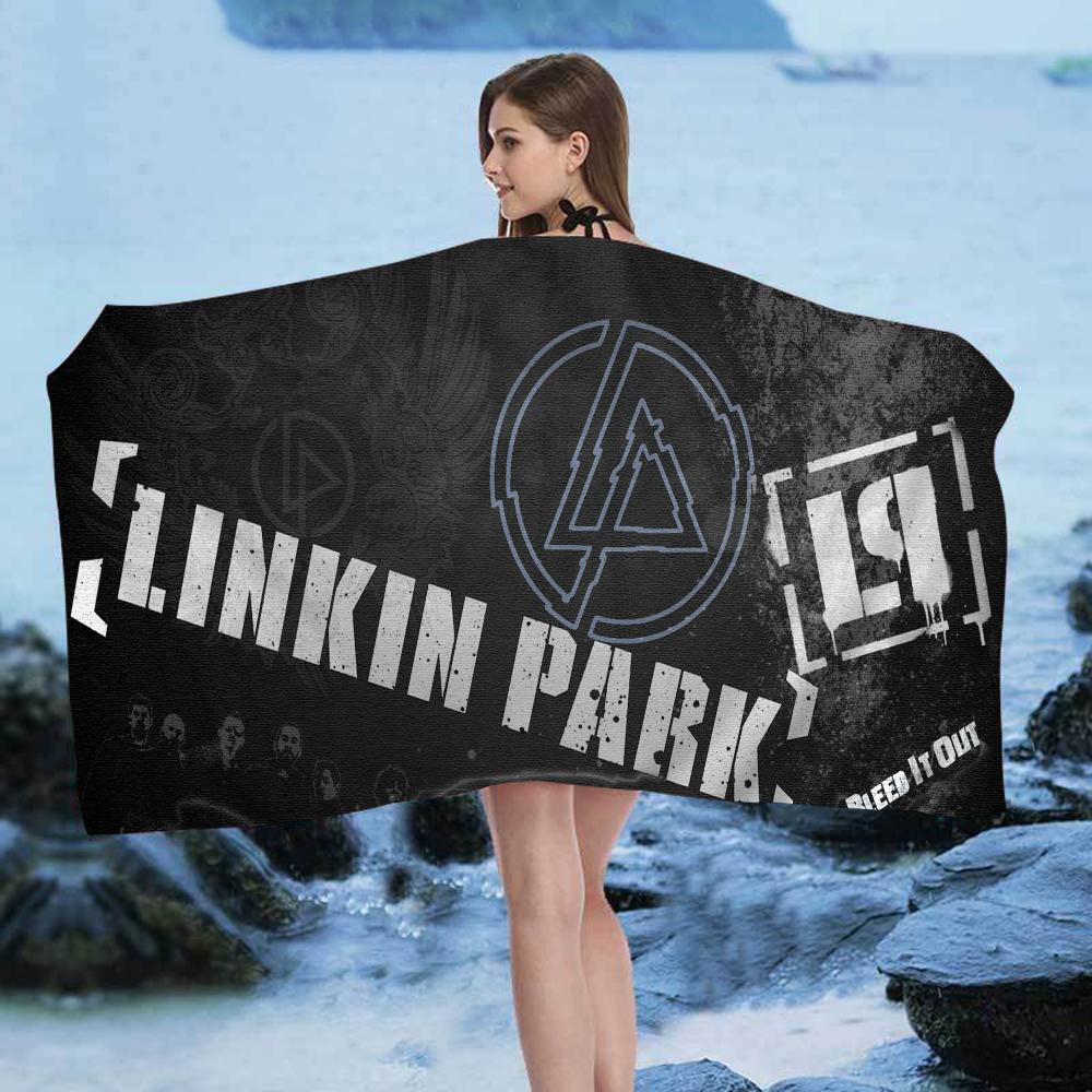 

L-Linkin P-Park Beach Towel Colorful Bath Towels for Girl Microfiber Quick Dry Sand Free Beach Yoga Spa Gym Pool W40*H60(CM)