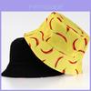 Summer Chili Print Fisherman Hat For Outdoor Sun Protection And Breathability