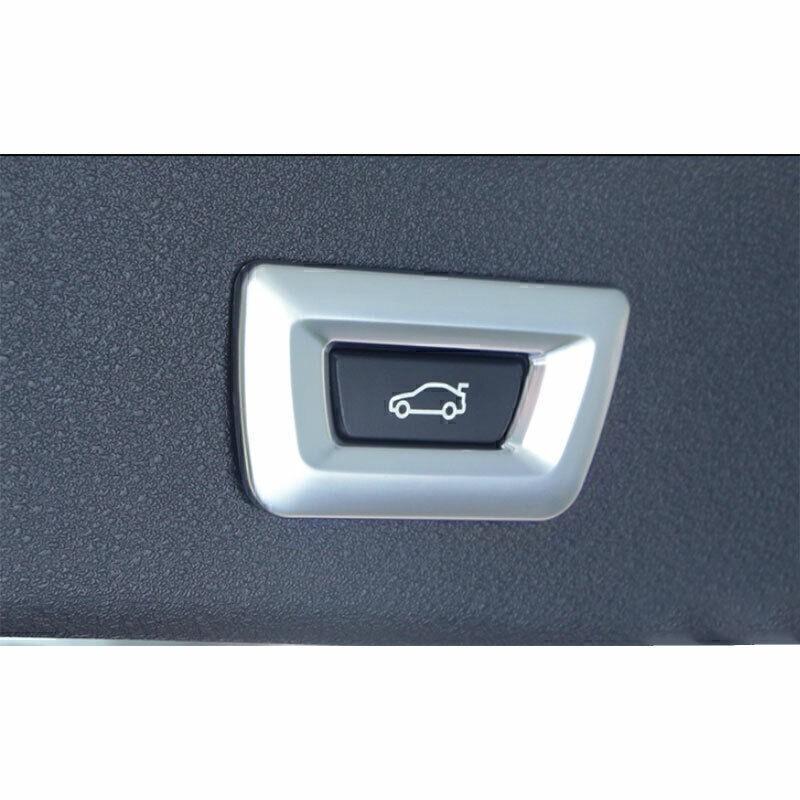 For BMW X5 X6 F15 F16 2014-2019 Matte Silver Power Tailgate Switch Cover Trim