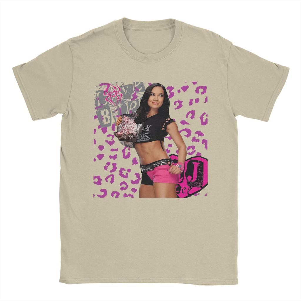 AJ Lee Girl Wrestling Men's T Shirts Funny Tees Short Sleeve O Neck T-Shirts 100% Cotton New Arrival Tops