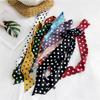 New Polka Dot Small Scarves Women'S Spring Styles Fashionable And Versatile Autumn And Winter Long Bags Wrist Scarves Decoration
