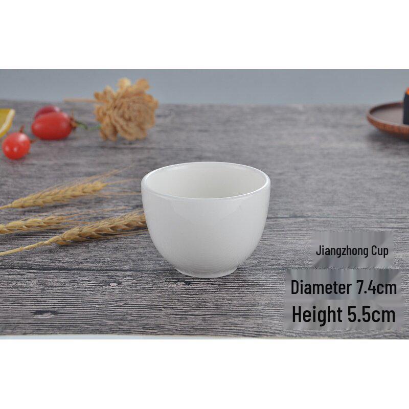 Pure White Ceramic Teacup