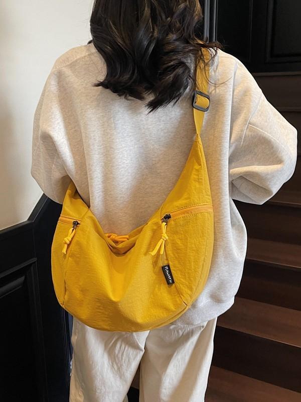 Urban Style Nylon Duffle Bag With Multiple Compartments For Men And Women