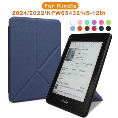 Foldable Stand Case for Kindle Paperwhite Colorsoft 1 2 3 5 6 10th 11th 12th Generation 6 6.8 7 Inch Pouch Cover
