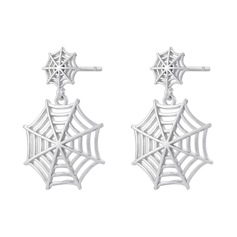 Pumpkin Grimace Ghost Stud Earrings Fun Funny Halloween Spider Web Earrings Ve1701-1705